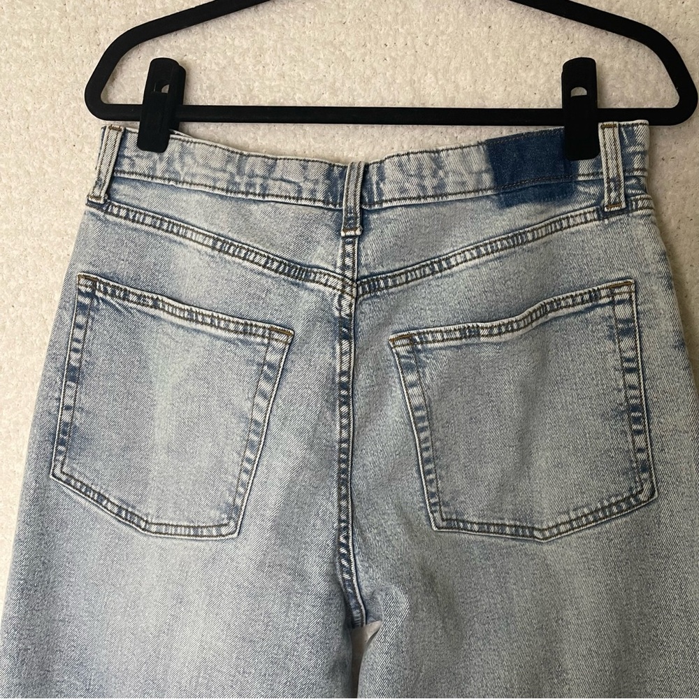 Blue washed 90s relax straight jeans - Picture 6 of 7